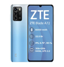 Смартфон ZTE Blade A72 3/64GB Dual Sim Blue
