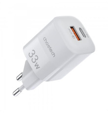 Мережевий зарядний пристрій Choetech White (PD5006-EU-WH)