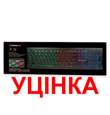 Клавіатура REAL-EL Comfort 7070 Ukr Black