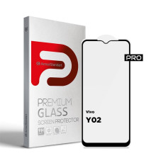 Захисне скло Armorstandart Pro для Vivo Y02 Black (ARM66005)