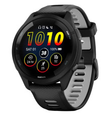 Смарт-часы Garmin Forerunner 265 Black Bezel and Case with Black/Powder Gray Silicone Band (010-02810-50)