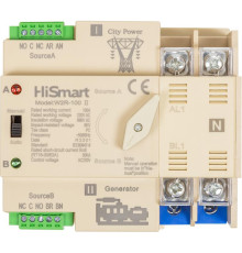 Автоматичний перемикач HiSmart W2R-2P 220V 100A (HS082482)