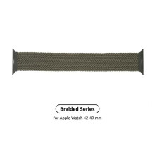 Ремінець Armorstandart Braided Solo Loop для Apple Watch 42mm/44mm/45mm/49mm Inverness Green Size 6 (148 mm) (ARM58075)