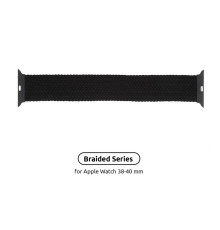 Ремінець Armorstandart Braided Solo Loop для Apple Watch 38mm/40mm/41mm Charcoal Size 2 (120 mm) (ARM58060)