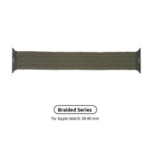 Ремінець Armorstandart Braided Solo Loop для Apple Watch 38mm/40mm/41mm Inverness Green Size 2 (120 mm) (ARM58063)