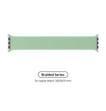 Ремінець Armorstandart Braided Solo Loop для Apple Watch 38mm/40mm/41mm Mint Size 4 (132 mm) (ARM64901)