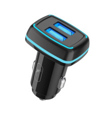 Автомобільний зарядний пристрій SkyDolphin SZ18 (2USB, 3.4A) Black (SDAZP-000098)