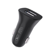 Автомобільний зарядний пристрій SkyDolphin SZ09 (2USB, 3.4A) Black (SDAZP-000107)