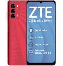 Смартфон ZTE Blade V40 Vita 6/128GB Dual Sim Red