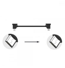 Кабель Goojodoq MicroUSB-MicroUSB PVC для пульта DJI Mavic 2 Pro / Pro / Platinum / Air / Mini / Mini SE / Zoom 0.15m Black (32866812366P15MM)