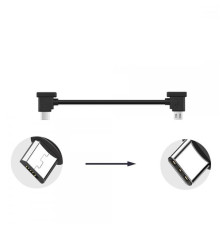 Кабель Goojodoq MicroUSB-Type-C PVC для пульта DJI Mavic 2 Pro/Pro / Platinum / Air / Mini/Mini SE / Zoom 0.3m Black (32866812366P30MT)