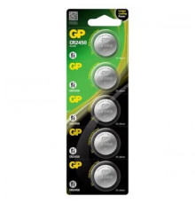 Батарейка GP Batteries CR-2450 3B Lithium 5шт (CR2450-2CPU5)