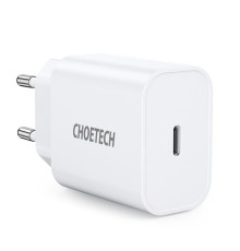 Мережевий зарядний пристрій Choetech (1USBх3A) Type-C PD20W Charger White (Q5004-V5)