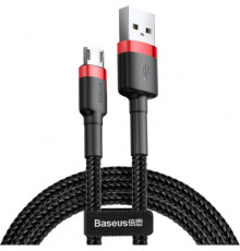 Кабель Baseus Cafule USB-microUSB, 3м Black/Red (CAMKLF-H91)