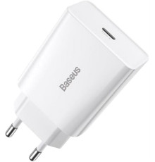 Мережевий зарядний пристрій Baseus (1USB-C 3A) 20W White (CCFS-SN02)