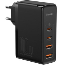 Мережевий зарядний пристрій Baseus GaN2 Pro Quick Charger 2C+2U (2xUSB-C+2xUSB-A) 100W Black (CCGAN2P-L01)