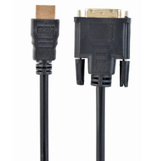 Кабель Cablexpert HDMI - DVI V 1.3 (M/M), двунаправленный, single-link, 18 + 1 pin, 3 м, Black (CC-HDMI-DVI-10)