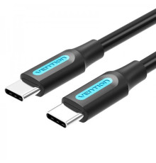 Кабель Vention USB Type-C - USB Type-C (M/M) TPE Round PD 60W, 3A, 0.5 м, Black (COSBD)