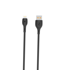 Кабель SkyDolphin S22L Soft Silicone USB - Lightning (M/M), 1 м, Black (USB-000601)