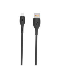 Кабель SkyDolphin S22T Soft Silicone USB - USB Type-C (M/M), 1 м, Black (SDUSB-000604)