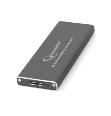 Зовнішня кишеня Gembird для підключення SSD M.2, USB 3.0, алюміній, Black (EE2280-U3C-01)