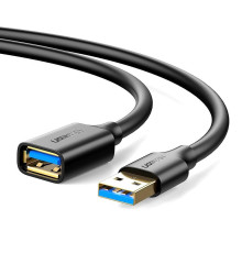 Кабель-подовжувач Ugreen US129 USB - USB (AM-AF), 3 м, Black (30127)