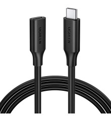 Кабель-подовжувач Ugreen US353 USB-C - USB-C (AM-AF), 1 м, Black (10387)