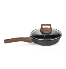 Сковорода лита з кришкою Holmer FP-33520-SWMBML Natural 20 см