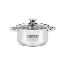 Каструля з кришкою Holmer CR-12538-SS