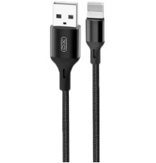 Кабель XO NB143 USB - Lightning (M/M), 2.1 A, 1 м, Black (XO-NB143i1-BK)