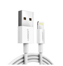 Кабель Ugreen US155 USB - Lightning (M/M), 2 м, White (20730)