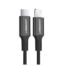 Кабель Ugreen US171 USB Type-C - Lightning (M/M), 1 м, Black (60751)