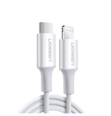 Кабель Ugreen US171 USB Type-C - Lightning (M/M), 1.5 м, White (60748)