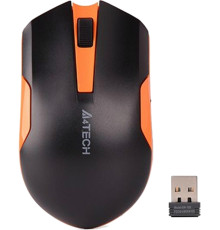 Мышь беспроводная A4Tech G3-200N Black/Orange USB V-Track
