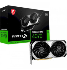 Видеокарта GF RTX 4070 12GB GDDR6X Ventus 2X OC MSI (GeForce RTX 4070 VENTUS 2X 12G OC)
