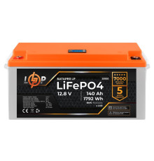 Акумуляторна батарея LogicPower 12V 140 AH (1792Wh) для ДБЖ з LCD (BMS 80A/40А) LiFePO4