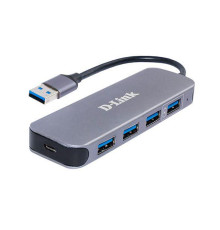Концентратор USB3.0 D-Link DUB-1340/D1A Black 4хUSB3.0