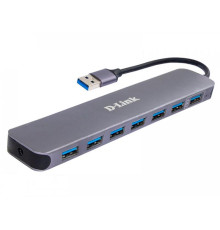Концентратор USB3.0 D-Link DUB-1370/B2A Black 7хUSB3.0