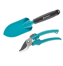 Комплект садових інструментів Gardena Classic (секатор 18 мм + совок 8 см) (12201-20.000.00)