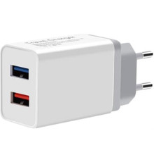 Мережевий зарядний пристрій XoKo WC-210 (2USB, 2.4A) White (WC-210-WH)