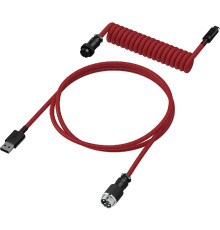 Кабель HyperX USB-A – USB-C, спіральний, 1.37 м Red/Black (6J677AA)