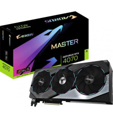 Відеокарта GF RTX 4070 12GB GDDR6X Aorus Master Gigabyte (GV-N4070AORUS M-12GD)