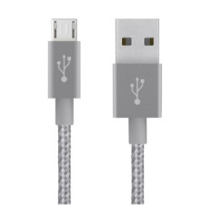 Кабель Belkin Mixit Metallic USB - micro USB (M/M), 1.8 м, Grey (F2CU021bt06GYTM)