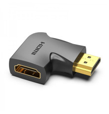 Адаптер Vention HDMI - HDMI (F/M), кутовий, Black (AIPBO)