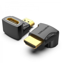 Адаптер Vention HDMI - HDMI (F/M), угловой, Black (AIOBO)