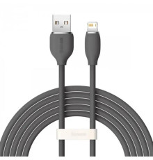 Кабель Baseus Jelly Liquid Silica Gel USB - Lightning (M/M), 2.4 A, 2 м, Black (CAGD000101)