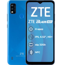 Смартфон ZTE Blade A51 2/32GB Dual Sim Blue