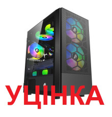 Корпус 1stPlayer X4-M-2F1P-1F1-BK Black 750W У1