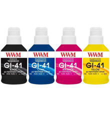 Комплект чернил WWM для Canon G2420/3420 Пигментные/Водорастворимые 4х190г BP/C/M/Y (G41SET4)