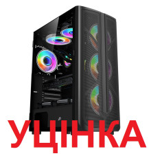 Корпус 1stPlayer X4-BK-4F1 Black 600W У1